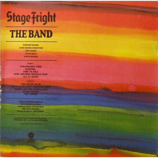 BAND THE STAGE FRIGHT LP