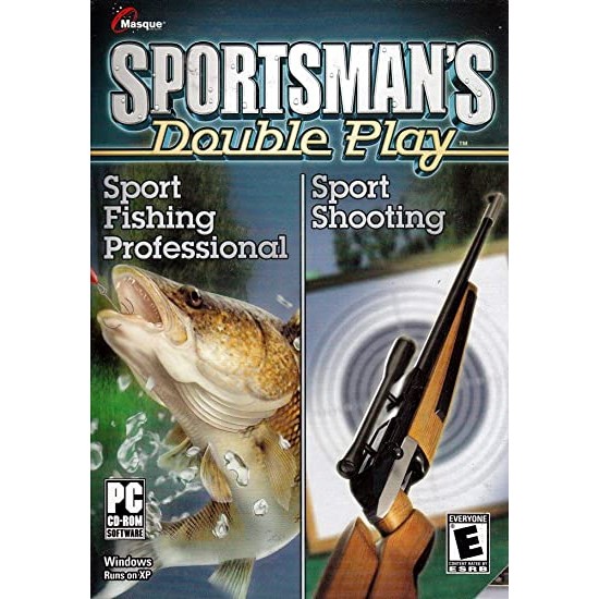 SPORTSMAN S DOUBLE PLAY SPORT FISHING PROFESSIONSL SPORT SHOOTING PC CD ROM 