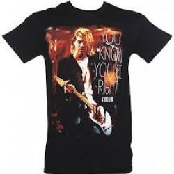 COBAIN CURT YOU KNOW YOU RE RIGHT T SHIRT MALE M