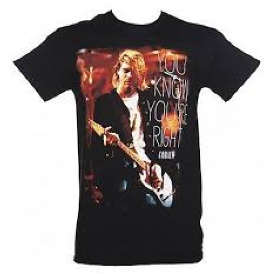 COBAIN CURT YOU KNOW YOU RE RIGHT T SHIRT MALE M