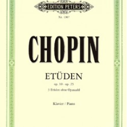 CHOPIN ETUDEN op.10 op.25 edition PETERS