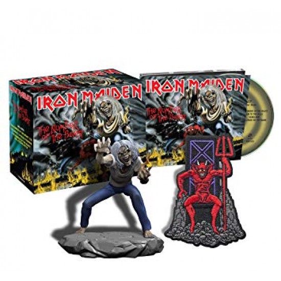 IRON MAIDEN THE NUMBER OF THE BEAST DLX CD WITH FIGURE 2018