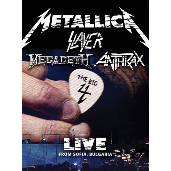 metallica slayer megadeth anthrax limited edition collectors box the big 4 live from sofia bulgaria dvd cd