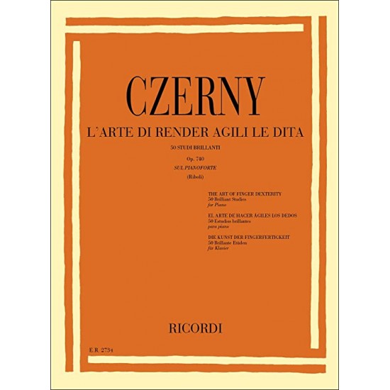 CZERNY 50 OP.740 L ARTE DI RENDER AGILI LE DITA 