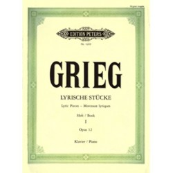 GRIEG LYRISCHE STUCKE LYRIC PIECES HEFT BOOK 1 OPUS 12 KLAVIER PIANO