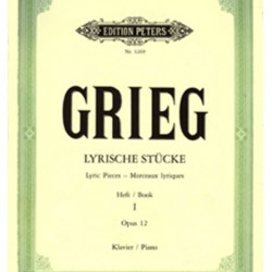GRIEG LYRISCHE STUCKE LYRIC PIECES HEFT BOOK 1 OPUS 12 KLAVIER PIANO