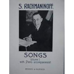 RACHMANINOFF S. SONGS VOL 1 WITH PIANO ACCOMPANIMENT