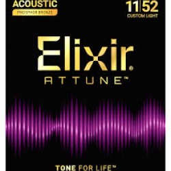 ΧΟΡΔΕΣ ELIXIR SET ΑΚΟΥΣΤΙΚΗΣ ΚΙΘΑΡΑΣ ATTUNE 11 52 CUSTOM LIGHT