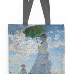 ΤΣΑΝΤΑ ΥΦΑΣΜΑΤΙΝΗ ΣΟΥΕΤ MONET WOMAN WITH A PARASOL