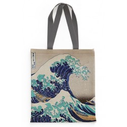 ΤΣΑΝΤΑ ΥΦΑΣΜΑΤΙΝΗ ΣΟΥΕΤ HOKUSAI GREAT WAVE OFF KANAGAWA
