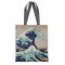 ΤΣΑΝΤΑ ΥΦΑΣΜΑΤΙΝΗ ΣΟΥΕΤ HOKUSAI GREAT WAVE OFF KANAGAWA