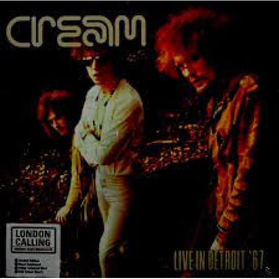 CREAM LIVE IN DETROIT 67 LIMITED EDITION HAND NUMBERED 180G COLOUR VINYL FULL COLOUR INSERT LP
