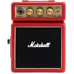 MARSHALL 2 W MS 2R MICRO AMP RED ELECTRIC GUITAR AMPLIFIER