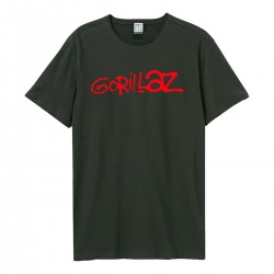 GORILLAZ LOGO BLACK T SHIRT MALE M