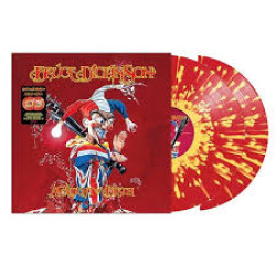 BRUCE DICKINSON ACCIDENT OF BIRTH 25TH ANNIVERSARY RED & YELLOW SPLATTER DOUBLE LP LIMITED