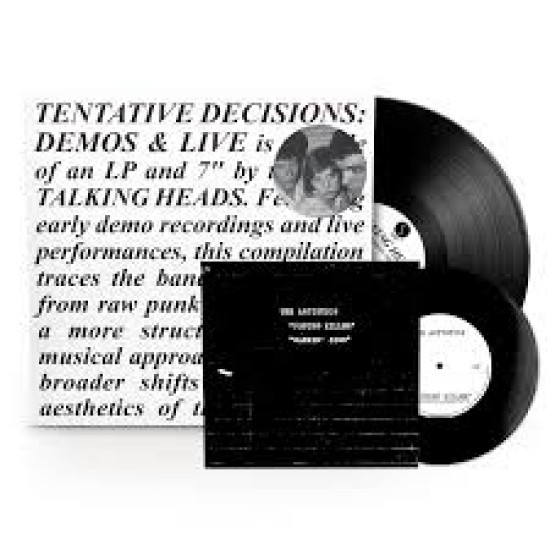TALKING HEADS TENTATIVE DECISIONS: DEMOS & LIVE Limited 1 x 140g 12" Black vinyl album, 1 x 40g 7" Black vinyl single LP LIMITED