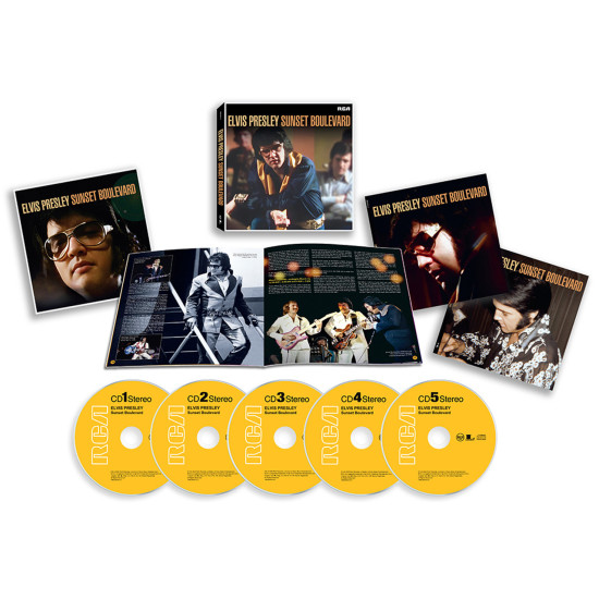 ELVIS PRESLEY SUNSET BOULEVARD 5 CD BOX LIMITED!!