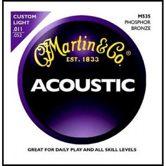 MARTIN AND CO SET ACOUSTIC GUARD STRINGS 0 11 M 535