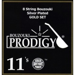 MOUZOUKI STRIPS prodigy eight string silver 0.11