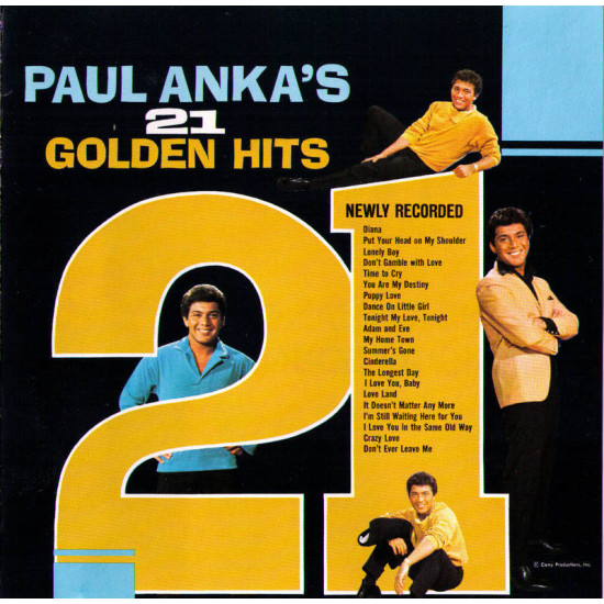 ANKA Paul 21 golden hits