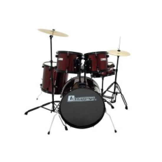 DIMAVERY DS-200 DRUM SET WINE RED