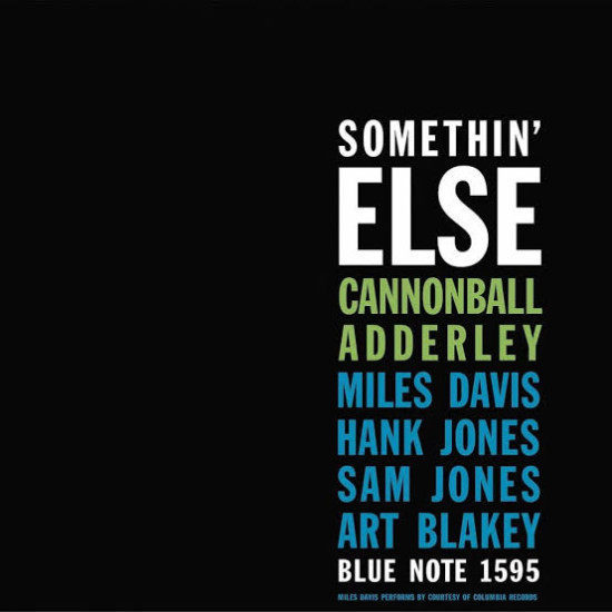 CANNONBALL ADDERLEY  SOMETHIN’ ELSE LP LIMITED