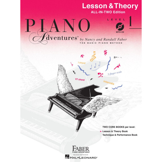 PIANO ADVENTURES ALL IN TWO LEVEL 1 LESSON & THEORY